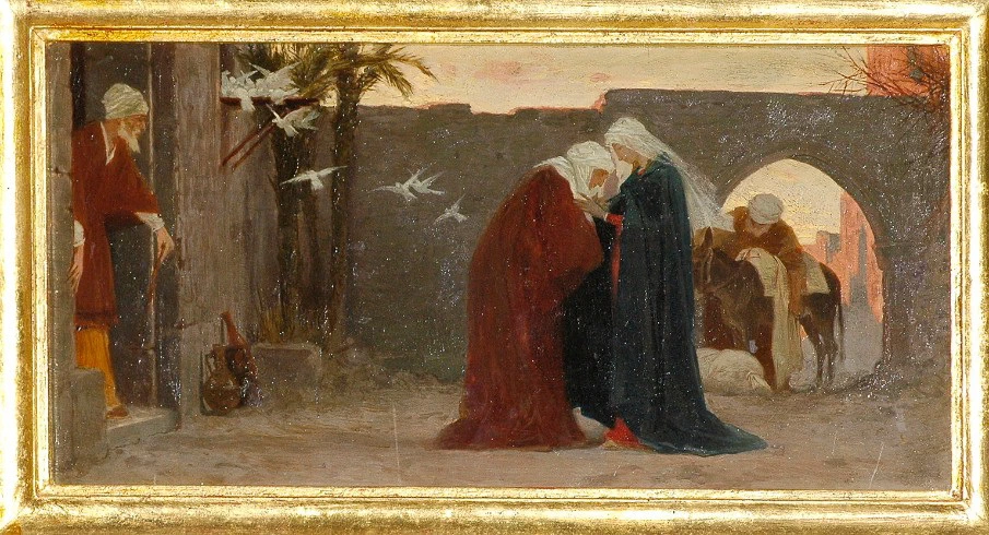 Ancona con Madonna e Santi - Visitazione della Madonna ad Elisabetta